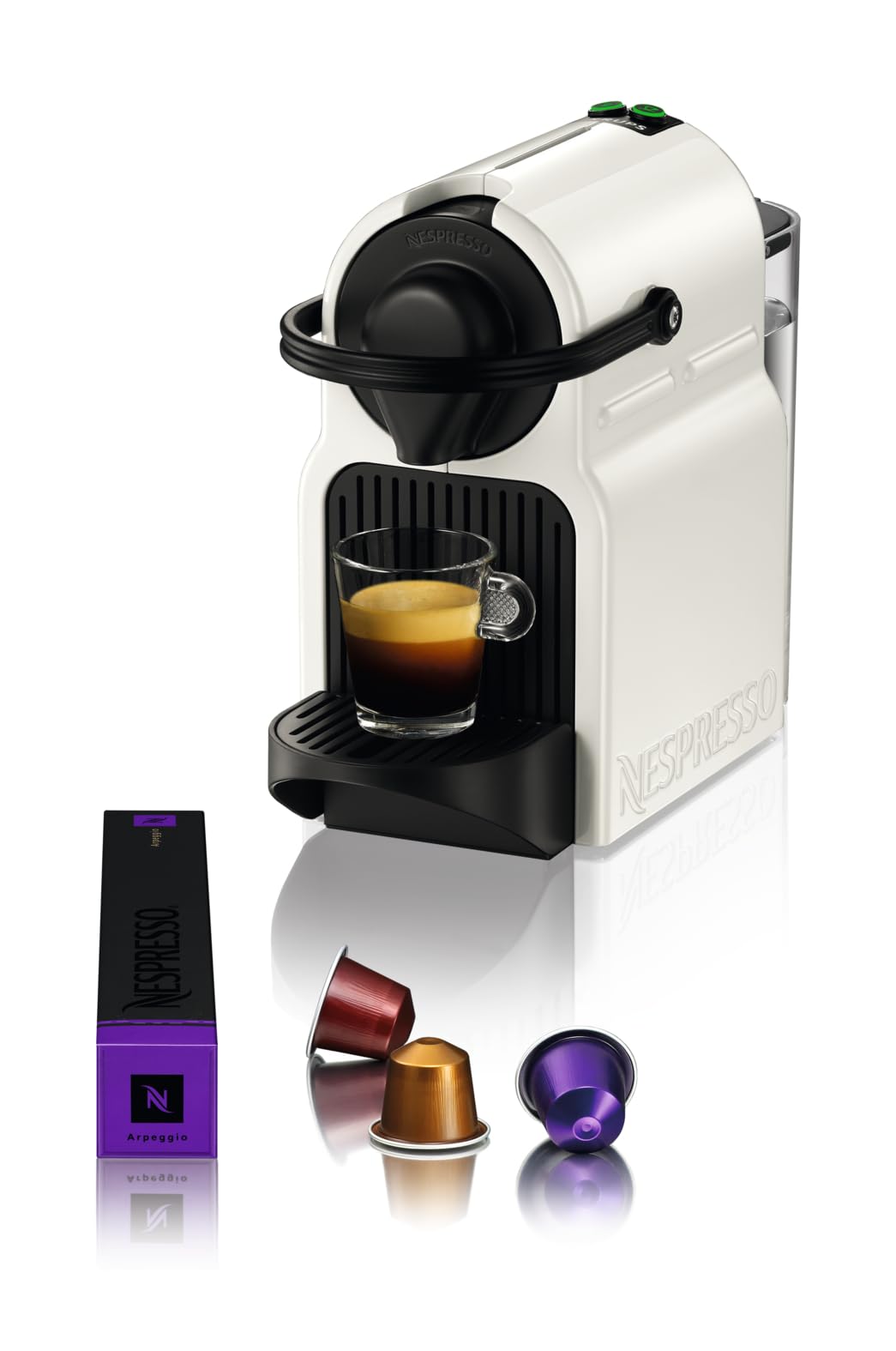 Nespresso Inissia Machine à Café Espresso - Blanche, 19 Bars
