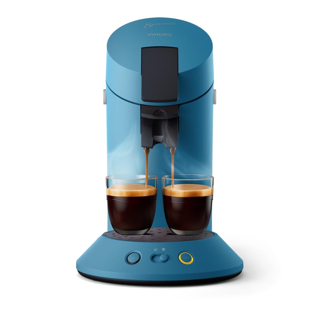 SENSEO Original Plus Machine à Café à Dosettes - Bleu Paon (CSA210/00)