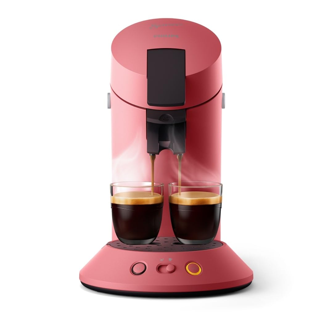 SENSEO Original Plus Machine à Café à Dosettes - Rouge Tendre (CSA210/35)